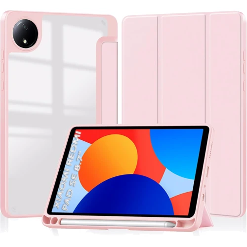 Аксесуар для планшетних ПК BeCover Soft Edge TPU з Pencil Mount Pink для Xiaomi Redmi Pad SE 8.7 (712570): Колір рожевий