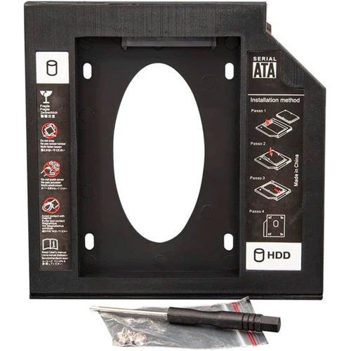 Аксесуар для накопичувача Frime SSD/HDD 2.5" Notebook (ODD) Black (FHDC127P)