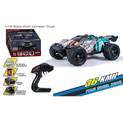 Машина на радиоуправлении: противоударный корпус, резиновые шины (HS 18322)