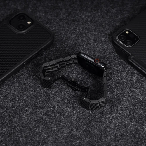 Аксесуар для Watch Switcheasy Carbon Fiber Band Black (MAW245035BK22) для Apple Watch 42/44/45/49mm фото 14