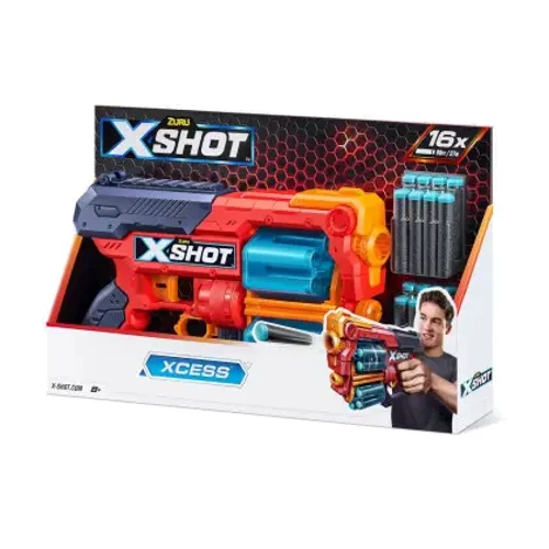 Бластер X-Shot Red EXCEL Xcess TK-12 скорострільний (36436R) фото 6