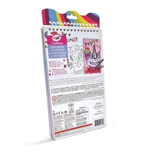 Раскраска Crayola Creations Единорог 20 страниц и наклейки (04-1174): Вид Рисование
