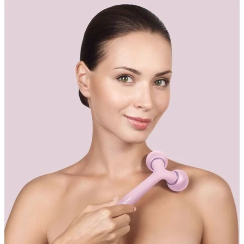 Масажер Звуковий ролик для обличчя та тіла GESKE Sonic Facial & Body Roller 4 в 1 Pink (GK000041PK01)
