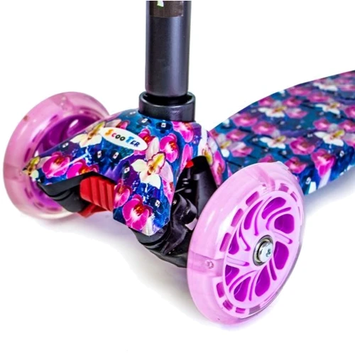 Дитячий самокат MAXI. Orchid (всі колеса світяться): Кількість коліс 3
