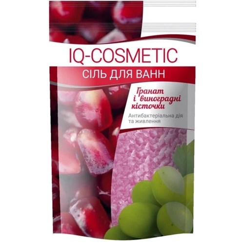 IQ-Cosmetic Сіль морська гранат та виноградні кісточки 500 g