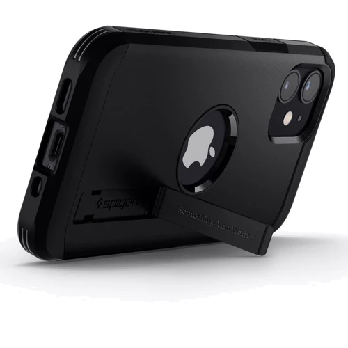 Чехол для iPhone Spigen Tough Armor Matte Black (ACS01753) for iPhone 12 mini: Материалы поликарбонат и полиуретан