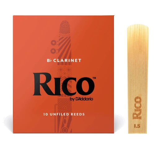 Тростини D'addario Rico - Bb Clarinet #1.5 - 10 Pack