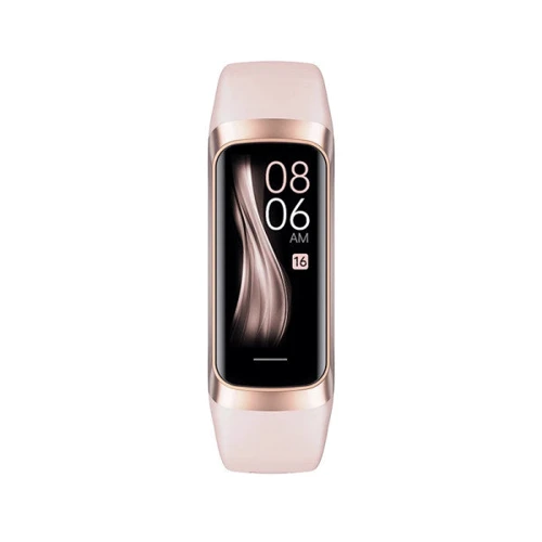Фитнес-браслет Lemfo C60 Pink: Экран 1.1" (126x294)