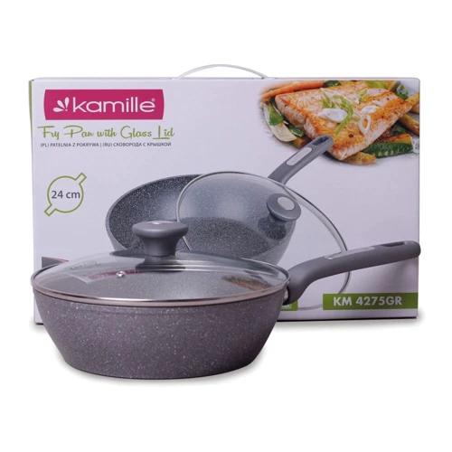 Сотейник Kamille 4275GR с крышкой