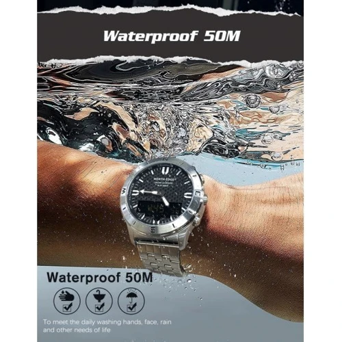 Наручные часы North Edge Snow Leopard 8991: Функции День недели, Дата