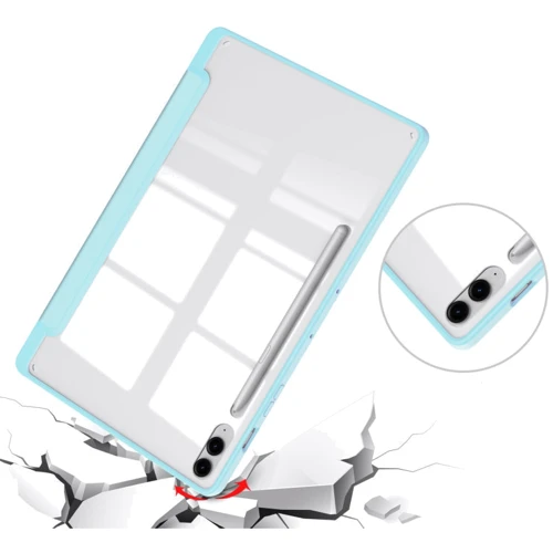 Аксесуар для планшетних ПК BeCover Case Book Soft Edge з Pencil Mount Light Blue для Samsung X810 Galaxy Tab S9 Plus / S9 FE Plus SM-X610/SM-X616B (710407) фото 4