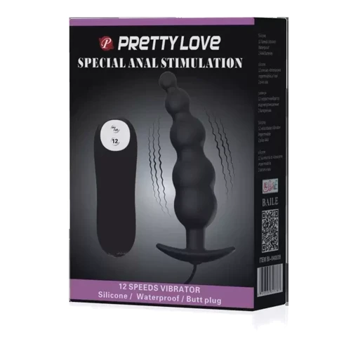 Анальный стимулятор с вибрацией PRETTY LOVE, BI-040039