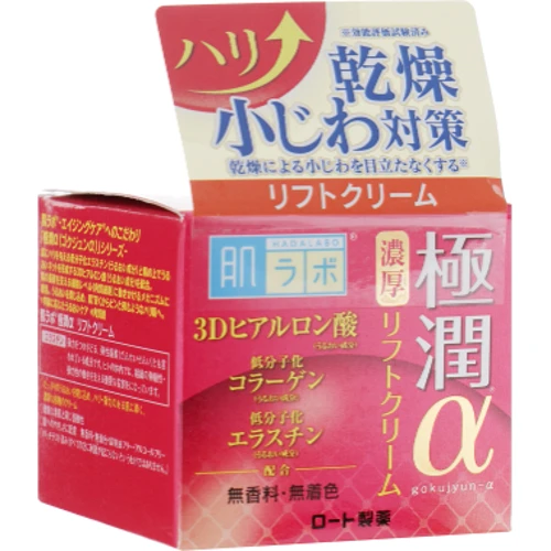 Hada Labo Gokujyun Lifting Alpha Cream Антивозрастной гиалуроновый лифтинг крем 50 g: Пол Для женщин