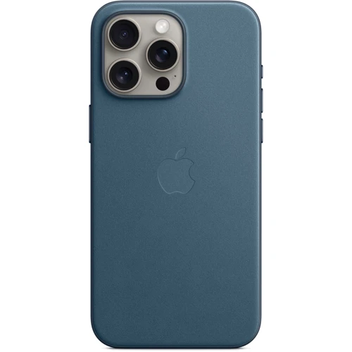 Чехол для iPhone Apple iPhone 15 Pro Max FineWoven Case with MagSafe - Pacific Blue (MT4Y3ZM/A): Материалы Ткань