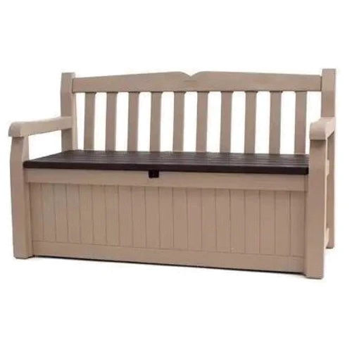Лавка-ящик для зберігання Keter Eden Bench 265 л світлий беж (7290103653422)