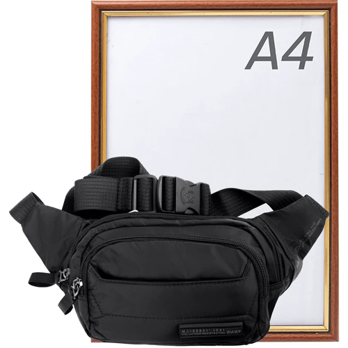 Мужская поясная сумка Volunteer черная (VT-1713-19-black): Стиль Повседневный (Casual)