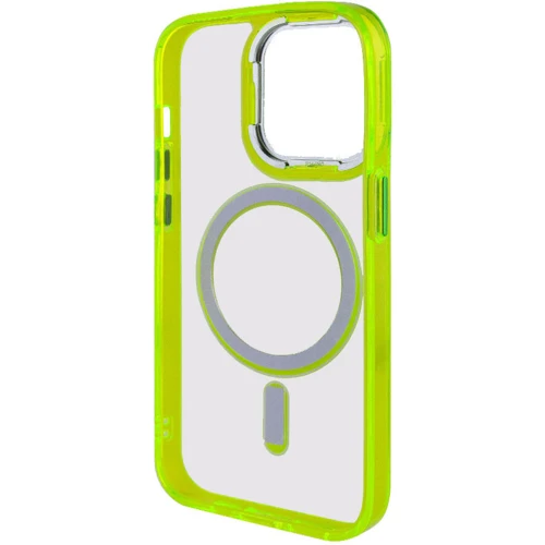 Чехол для iPhone Epik TPU Iris with MagSafe Yellow for iPhone 14: Материалы Силикон