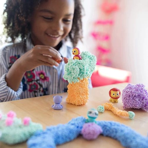 Набор шарикового пластилина EDUCATIONAL INSIGHTS - ВЕСЕЛЫЕ ЗВЕРЯТА (с фигуркой внутри) (EI-1970)