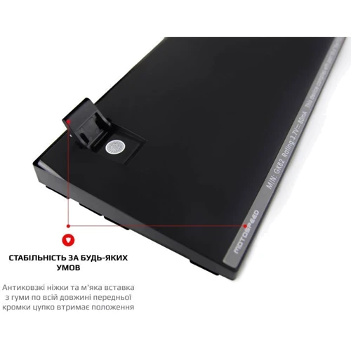 Клавіатура Motospeed GK82 Outemu Blue USB/Wireless Black (mtgk82bmb): Тип клавіш механічний
