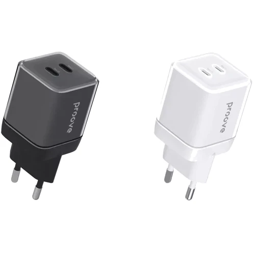Зарядное устройство Proove Wall Charger 2xUSB-C Pure GaN Max 67W Black (WCPU67022201): Особенности Быстрая зарядка, USB-C, Power Delivery (PD)