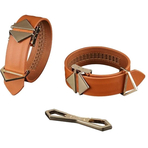 Наручники LOCKINK Wristcuffs/Anklecuffs Brown Set