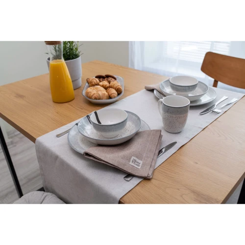 Салатник Ardesto Siena 11.5 см порцеляна Біло-сірий (AR2914SW)