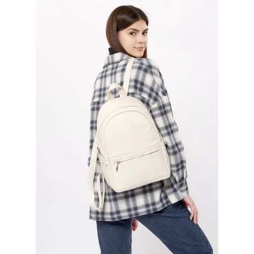 Женский рюкзак Sambag Dali BPS молочный (15379011e): Фактура Матовая, Гладкая