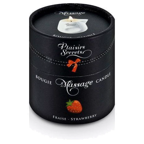 Масажна свічка Plaisirs Secrets Strawberry (80 мл)