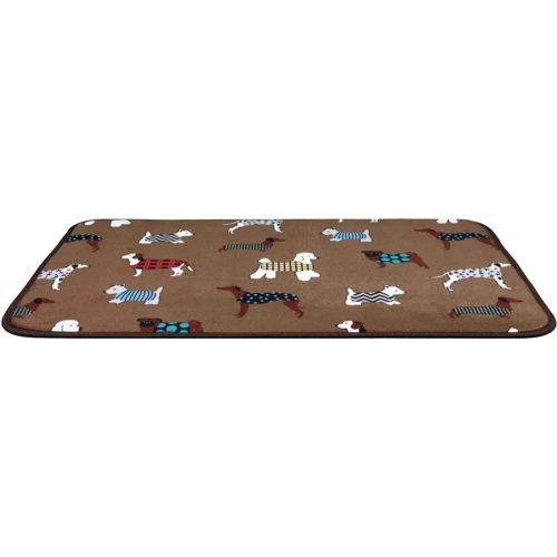 Килимок Trixie FunDogs 90х68 см коричневий з собачками (4057589371249)