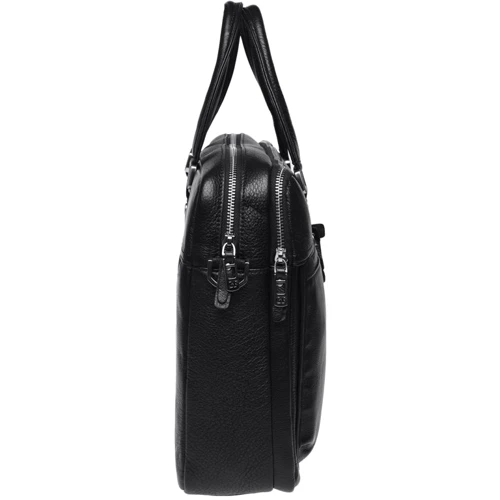 Мужская сумка мессенджер Giorgio Ferretti черная (3703q11-black): Фактура Матовая, Зернистая