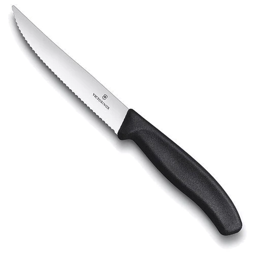 Victorinox (6.7933.12) SwissClassic Steak & Pizza 12см хвиль. чорний