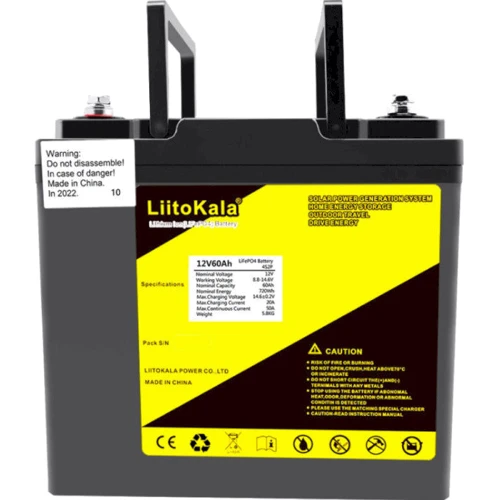 LiitoKala LiFePO4 12V 60Ah LCD: Тип Аккумулятор