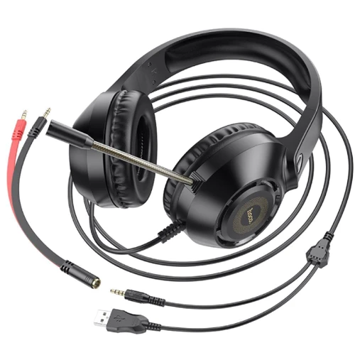 Наушники Hoco W108 Black: Дополнительно Подсветка корпуса
