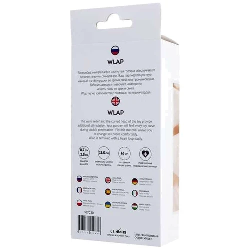 Анальный стимулятор ToDo Anal Plug Wlap (фиолетовая)
