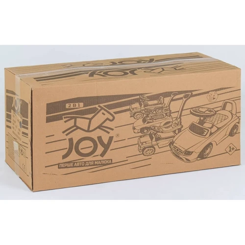 Машина-толокар с ручкой 809 CR-12400 JOY (4) белый