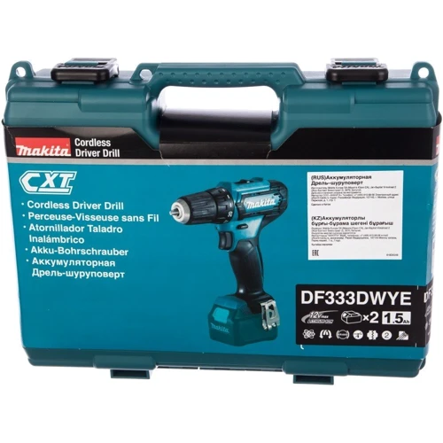 Шуруповерт Makita DF333DWYE: Тип инструмента дрель-шуруповерт