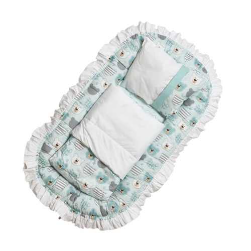 Кокон-позиционер Twins Insta с пледом и подушкой 9064-TKP-20 multicolor