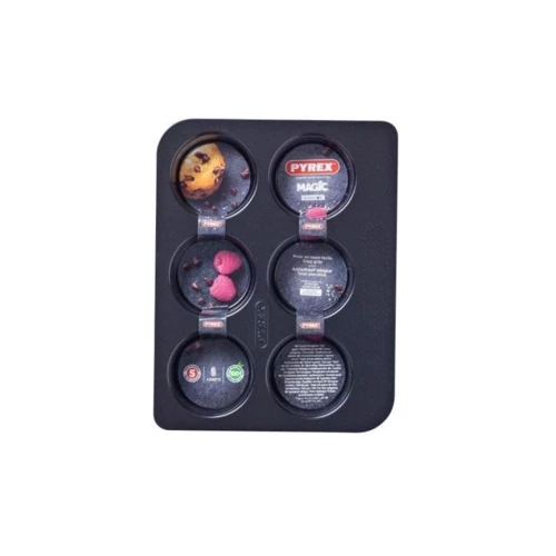 Pyrex Magic для маффинов, 6порций (MG06BU6): Крышка Нет