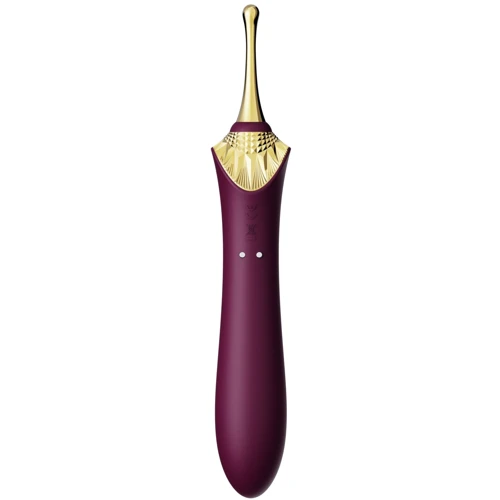 Мультифункциональный вибратор Zalo - Bess 2 Velvet Purple (4 насадки, подогрев)