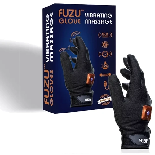 Виброперчатка (правая) FUZU Gloves Vibrating Massage Right Hand, 11 режимов