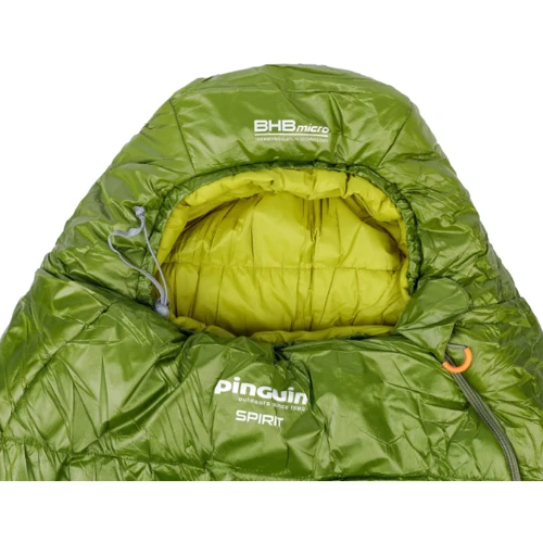 Спальный мешок Pinguin Spirit (-5/-12°C) 185 см - Right Zip Green (PNG 232240) 2020: Наполнитель BHB micro, 3x100g/m2