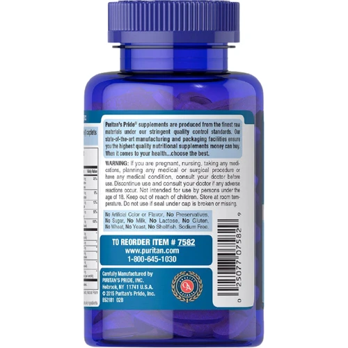 Puritan's Pride Hair Skin and Nails Formula Формула для волосся і нігтів 120 капсул: Країна виробник США