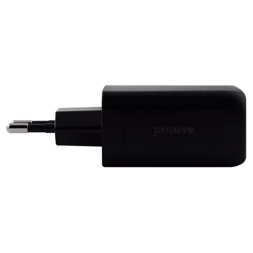 Зарядное устройство Proove Wall Charger 2xUSB-C+USB Shot GaN 67W Black: Сила тока 2.4А и более