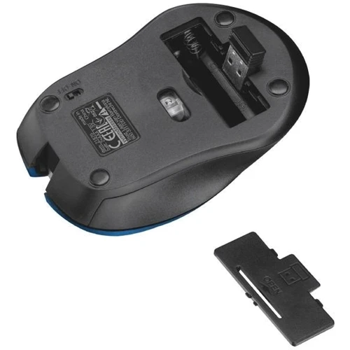Мышь Trust Mydo Silent wireless mouse blue (21870): Эргономика симметричная для левшей