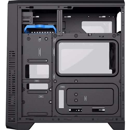 Корпус GameMax G561-FRGB: Материал передней панели пластик и акриловое стекло