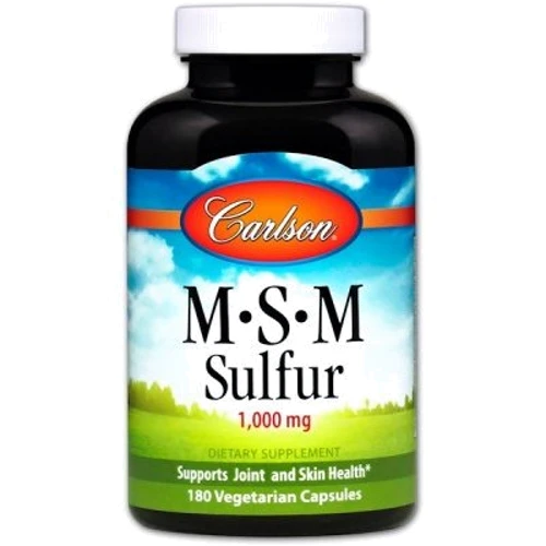 Carlson Labs MSM Sulfur 1,000 mg 180 Veg Caps Метилсульфонилметан МСМ