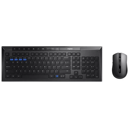 Комплект бездротовий RAPOO 8200M Wireless Black