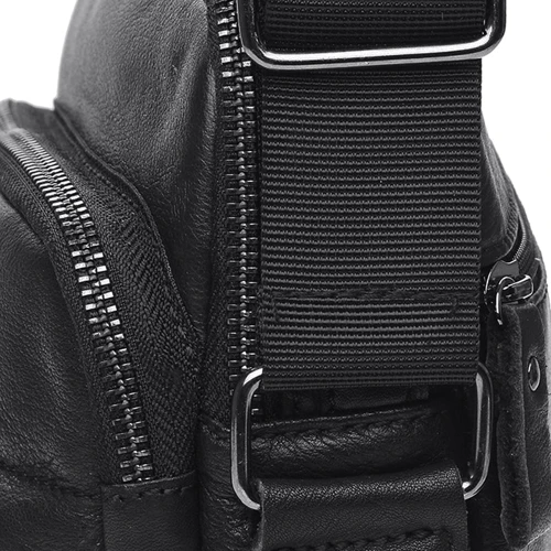 Чоловіча сумка планшет Keizer чорна (K18853-black): Застібка Блискавка