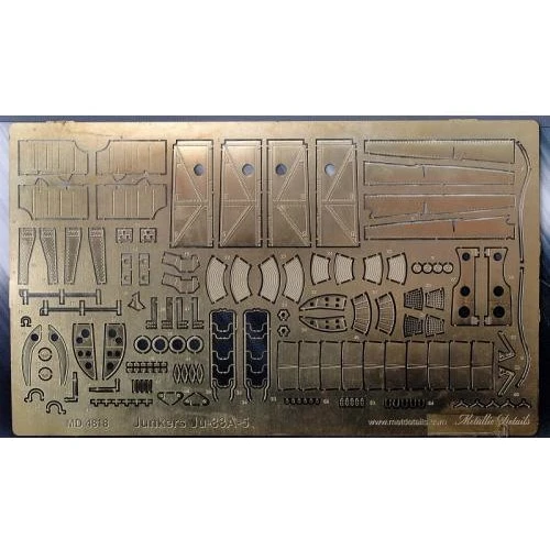 Фототравление Metallic Details для самолета Ju-88, экстерьер (ICM) MD-PE4818