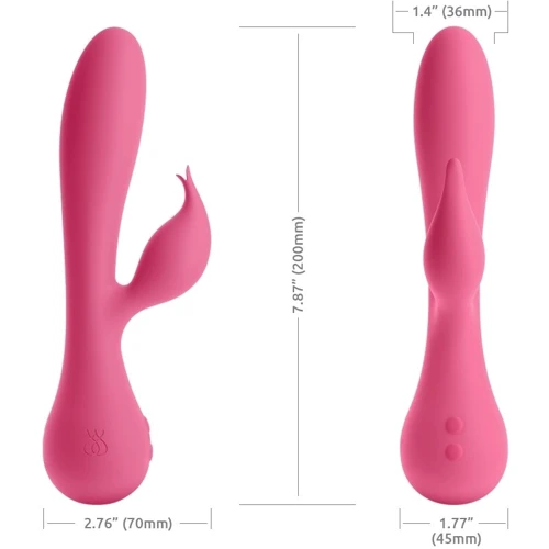 Jimmy Jane Glo Rabbit Heating Vibrator - вибратор-кролик, 10.8x3.8 см